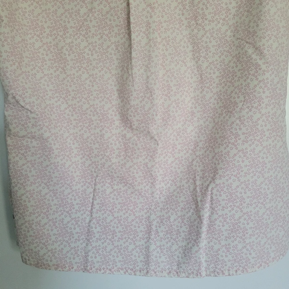 Vintage Womens Nike Golf Tank Top Button Front L Pink Flower Print